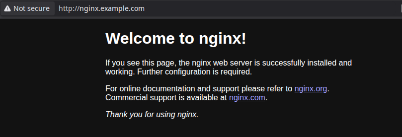 Nginx Welcome Page